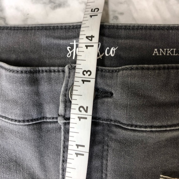 Style & Co Gray High Rise Ankle Pants Size 18 NWT - Picture 6 of 8